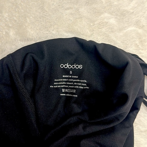 NWOT Black Tie Front Stretchy Tennis Skort with Pockets Size Small - Picture 2 of 7